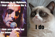 Grumpy cat meets Alice Cooper. Grumpy cat meets Alice Cooper (welcome )