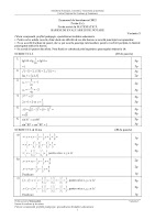 Baremul de evaluare si notare matematica M4 bacalaureat 2012