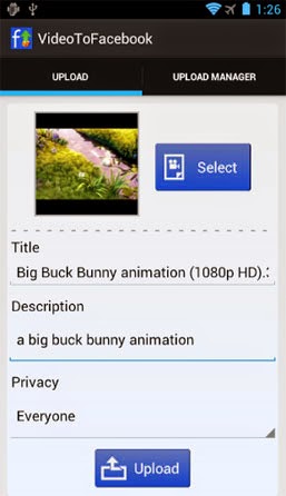 Video to Facebook