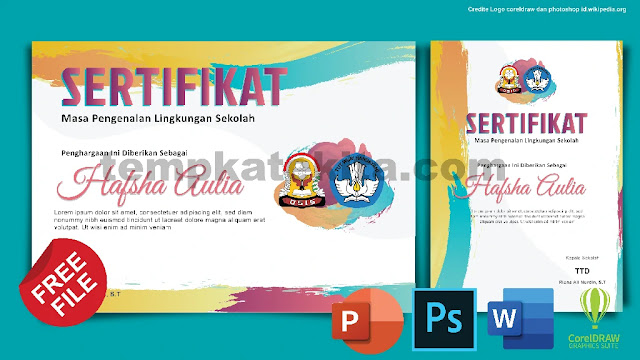 Download Sertifikat OSIS Kegiatan PLS Photoshop Dan Coreldraw