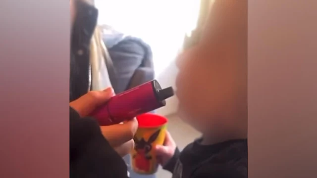 Shocking Video: Toddler Caught Vaping! Legal Action Imminent