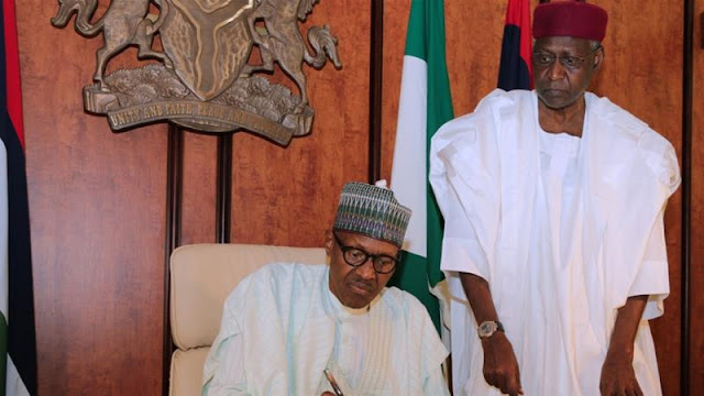 Abba Kyari and other Late Officials Are Still Listed As President Buhari's Aides