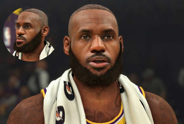 NBA 2K23 LeBron James Realistic Cyberface