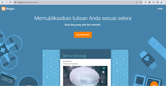 cara membuat blogger