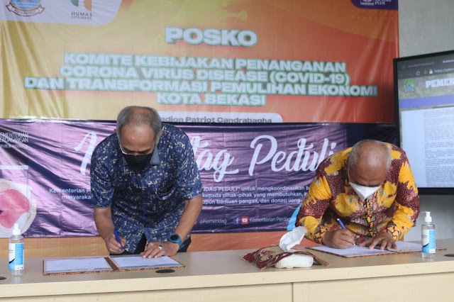 KEMENTERIAN PERDAGANGAN KIRIMKAN 3 TON TELUR UNTUK BANTUAN TERDAMPAK COVID 19 DI KOTA BEKASI