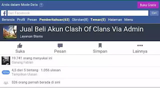 Jual akun game