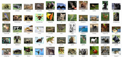 ... through them here s a screen shot of the folder of animals i created