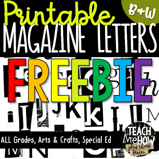 free printable magazine letters