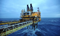 A BP platform in the North Sea. (Photograph Credit: WPA /Getty Images) Click to Enlarge.