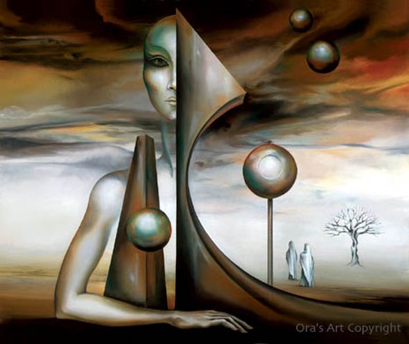 Ora Tamir arte pinturas surreais futuristas hans donner dali