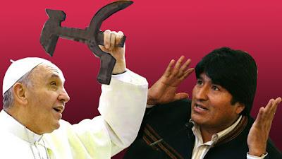 El regalo de Evo Morales al Papa Francisco. Visita a Bolivia de S.S.