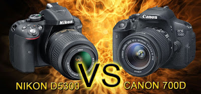 Nikon D5300, Canon EOS 700D, EOS Rebel T5i, Canon vs Nikon, Nikon vs Canon, Canon D700 vs Nikon D5300, Full-HD vidéo, 