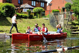 Enjoying Brigg River Festival on the River Ancholme - May 2019 - picture by Ken Harrison