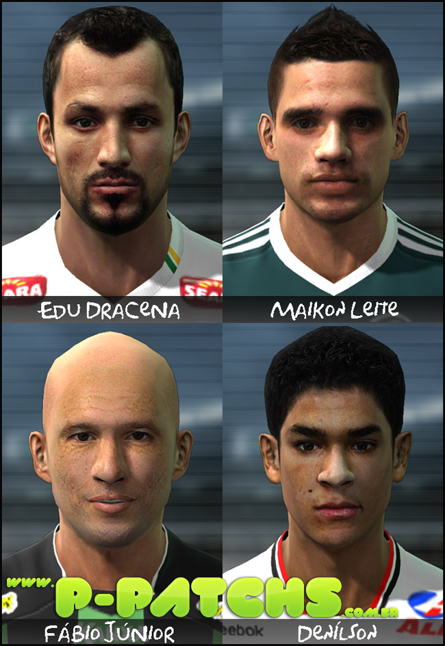 Edu D., Maikon L., Fábio Jr. e Denílson Faces - PES 2011