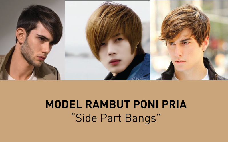  Model  Rambut  Poni Pria  Side  Part  Bangs kang Rahman Auf