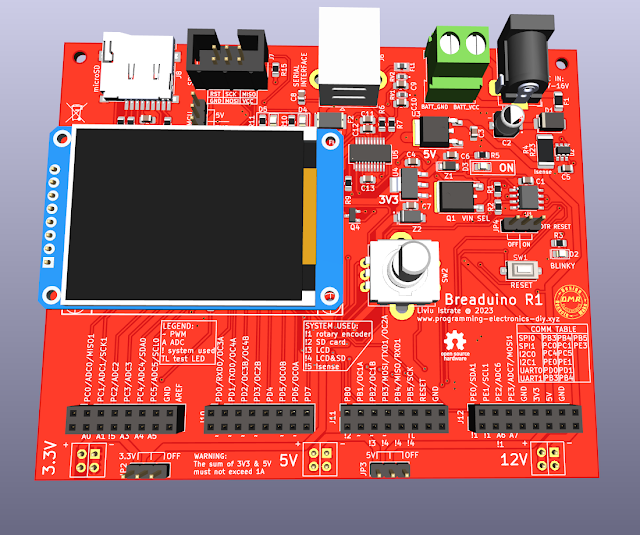 Breadboard Development Board for AVR microcontrollers | Breaduino