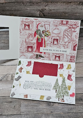 Saint Nicholas stampin up gift card Christmas card fun fold