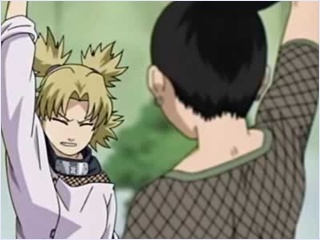 Shikamaru Temari surrender in exam Junin.