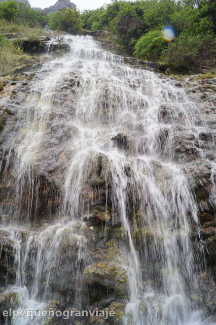 cascada, senda, altura, distancia, duracion, desnivel 