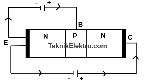 cara kerja transistor bipolar BJT