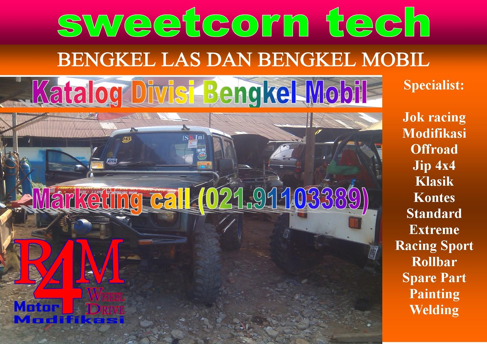 Bengkel Modifikasi Mobil Katana Medan Opening F