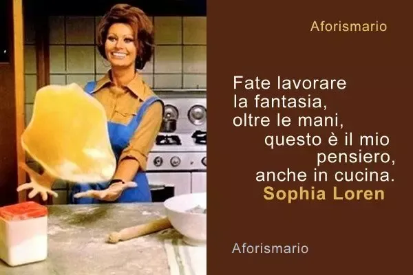 Sophia Loren in cucina