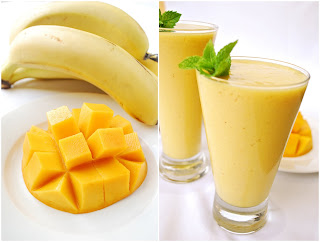 Benefits of mangoes and bananas