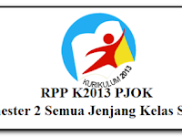 RPP K2013 PJOK Semester 2 Semua Jenjang Kelas SD/MI