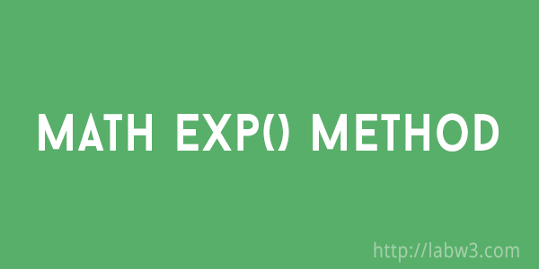 Math exp Method