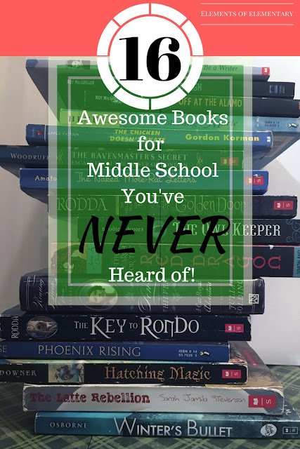 16 lesser known but still AMAZING books for middle school | Elements of Elementary