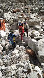 Sdrf uttarakhand poLice rescue people at gngotri glacier