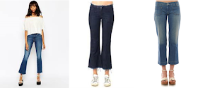 flared cropped jeans