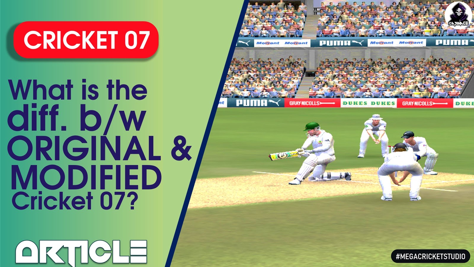 What is difference between Original and Modified Cricket 07?