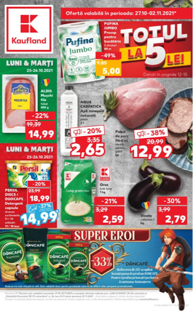 Kaufland Promotii + Catalog - Brosura 27.10 - 02.11 2021