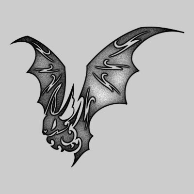 You can DOWNLOAD this Bat Tattoo Design - TATRBA16
