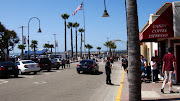 Lots of People in Downtown Pismo Beach (and it is not even summer yet) (pismo beach april )