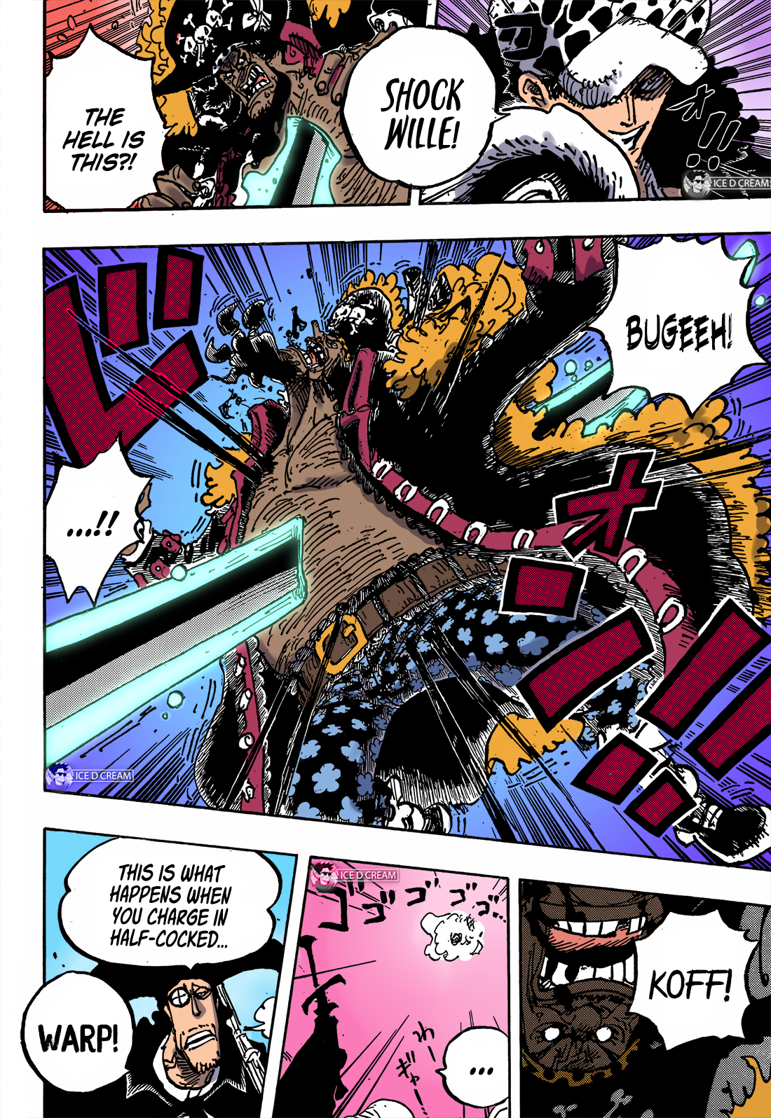 One Piece Chapter 1064 Colored full Egghead Research Stratum