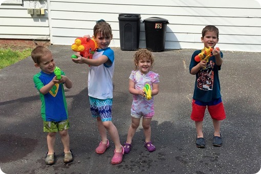 Family Water Fight