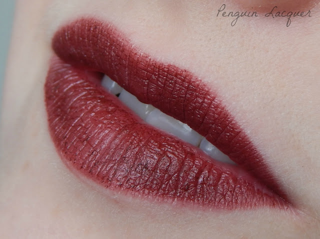 ps love velvet matte lipstick shameless mund offen