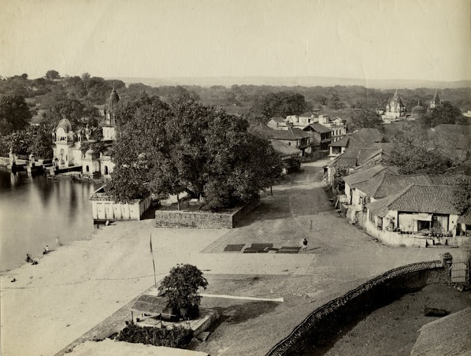 View of Sagar (Saugor) City, Madhya Pradesh, India | Rare & Old Vintage Photos (1870)