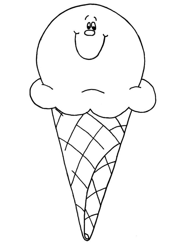 Imagens de sorvete para colorir