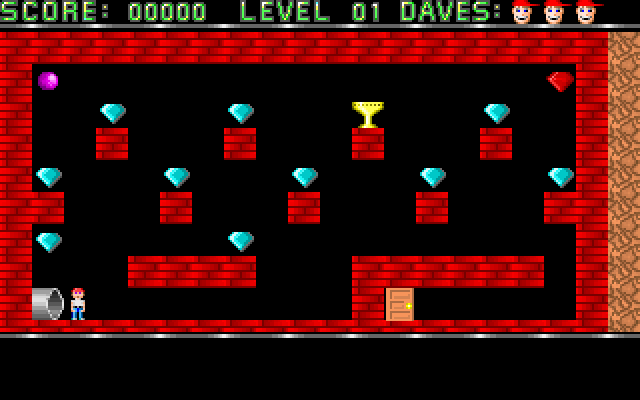 Dangerous Dave (First level) - HTML5/Javascript