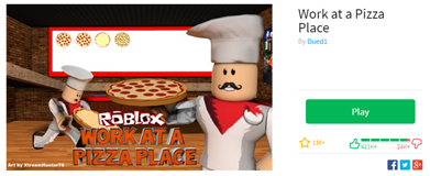 Work at a Pizza Place on Roblox