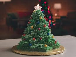 Image of Christmas Tree Theme Cake