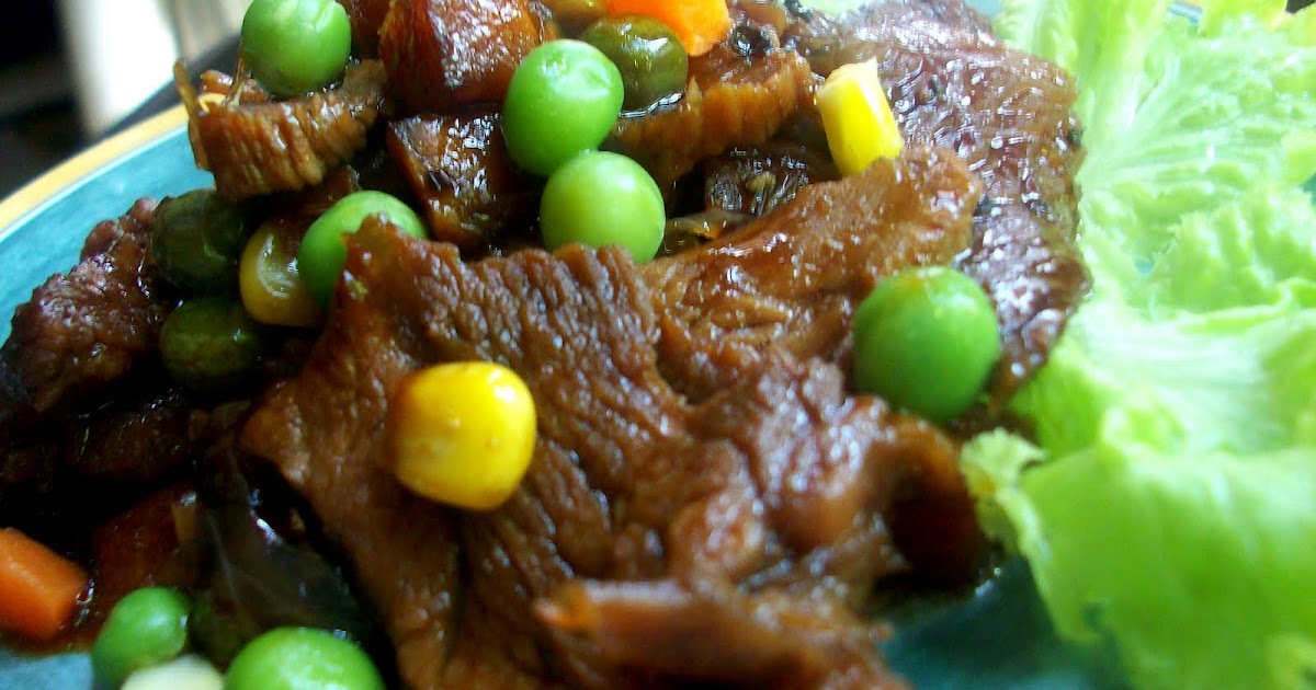 Periuktanah: Daging Kicap Lada Hitam- Chinese Style