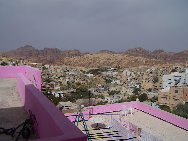 Vue depuis l'Hôtel Valentine Inn à Pétra