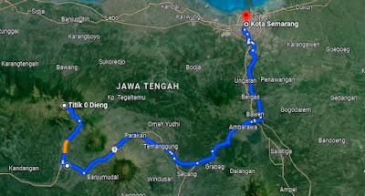 Rute tour dieng dari semarang