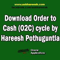 Download Order to Cash (O2C) Cycle by Hareesh Pothuguntla, www.askhareesh.com