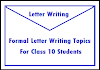 20 Most Important Formal Letter Topics for Class 10 | Formal Letter Topics for Class 10