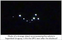 UFOs Photographed Over Salto, After Blackout 6-1-2017